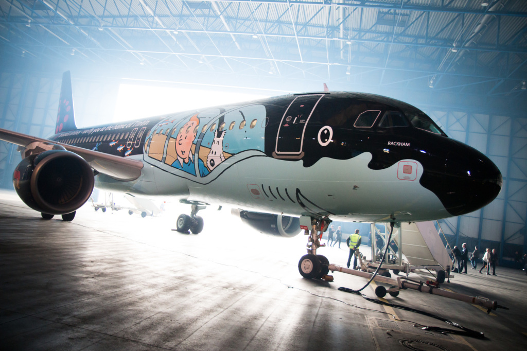 Brussels+Airlines+Tintin+Airbus